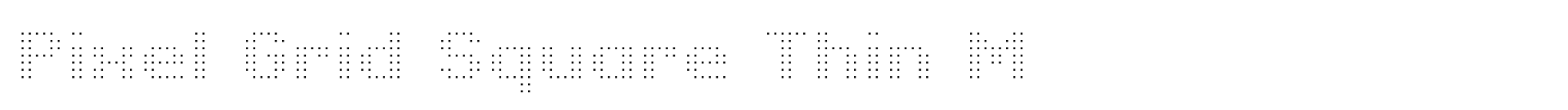 Pixel Grid Square Thin M image